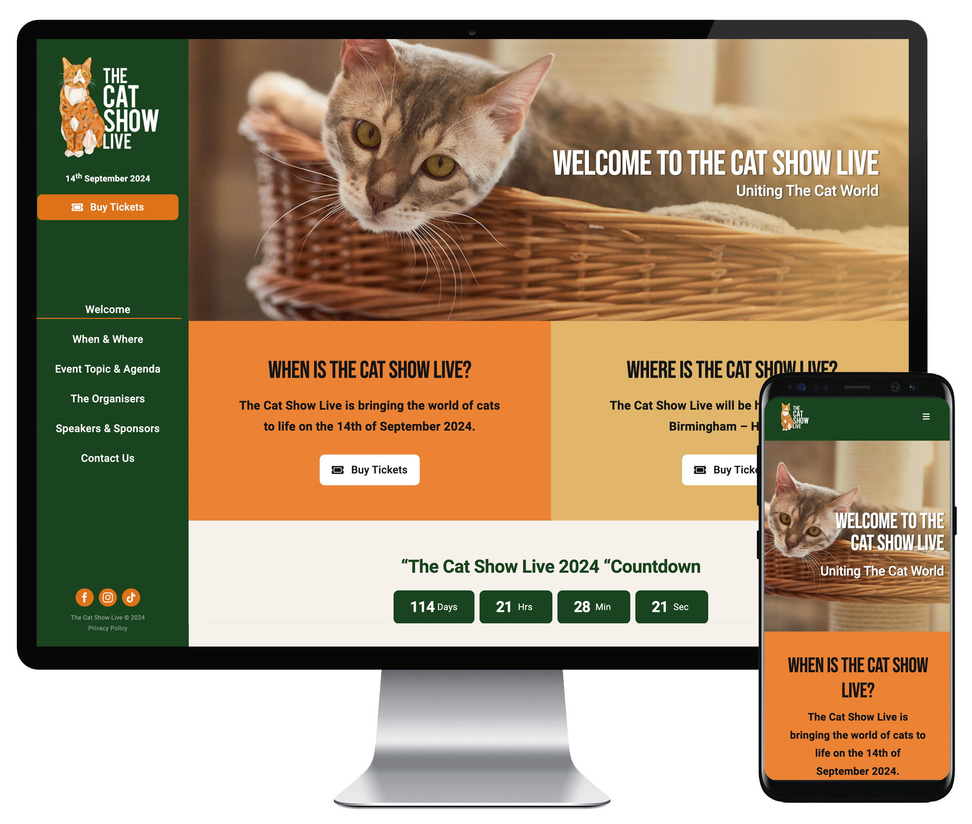 The Cat Show Live website