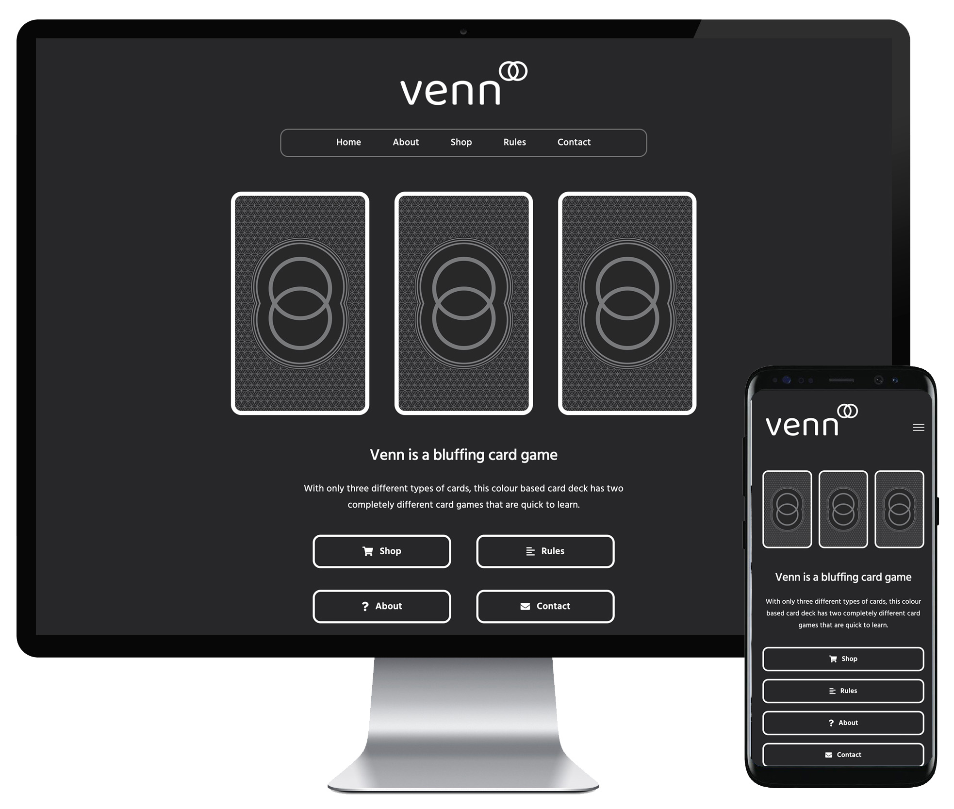 Venn Card Game website